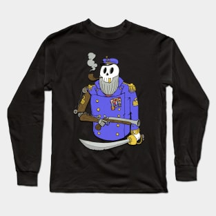 captain gold sailor Long Sleeve T-Shirt